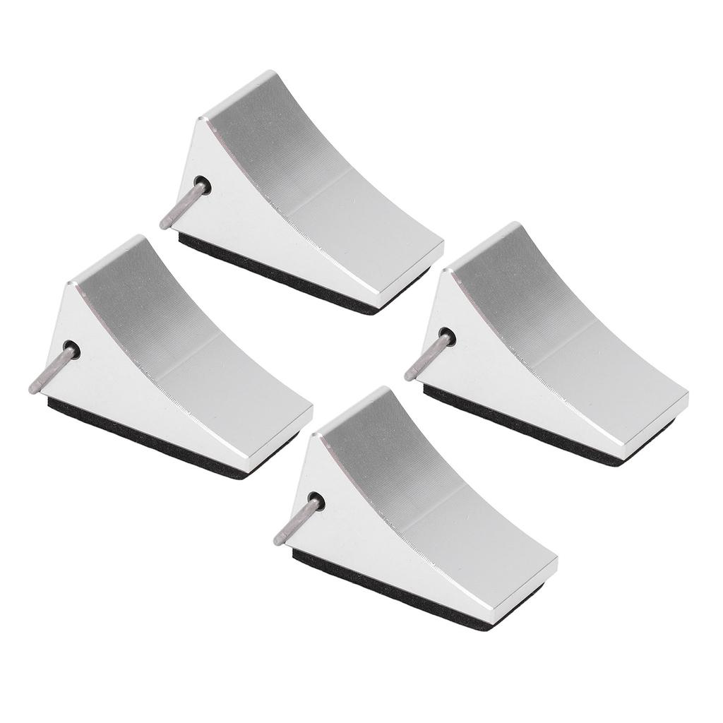4 SZTUKI Model Samochodu RC Klin Pod Koło Dobre Mocowanie Antypoślizgowe Dno Klin Pod Koło ze Stopu Aluminium RC dla