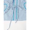 Spring and Autumn Women's Plus Size Shirt Fashion Casual Clash of Colours Checkered Shirt