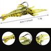 Soft Shrimp Bait Set, Imitation Shrimp with Hook, Freshwater Shrimp Fishing Tackle Saltwater Bass Trout Salmon