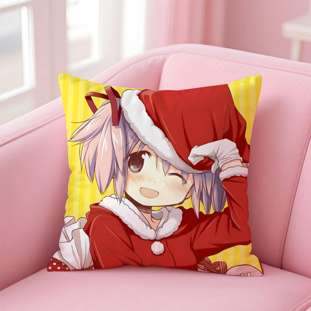 Anime Puella Magi Madoka Magica Cushion Cover Comfortable Reversible Pillow Cover Ideal for Car Sofa Bedroom & Beyond