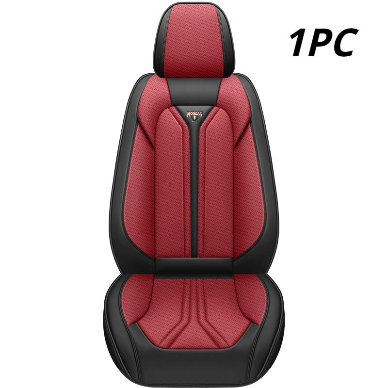 1pc Universal Luxury Full-Cover Car Seat Covers - Soft Premium Napa Leather, All-Season Comfort, Fit Most Sedans & SUVs