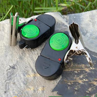 Alarme de Mordida para Vara de Pesca Alerta Sonoro Acessórios de Sino de Pesca Indicador de Alarme de Pesca Elétrico Com Luzes LED