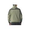 Adidas Color Block Windproof Casual Fleece Hooded Jacket Men Jackets Green GR6953