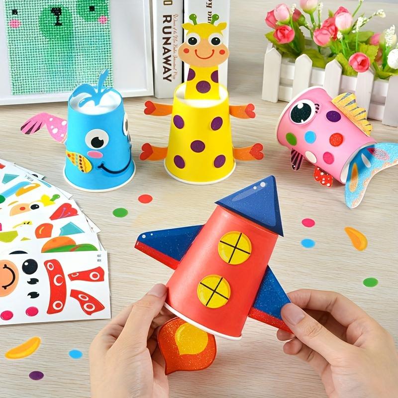 1Set Children's Animal Handicraft DIY Set Puzzle Handicraft Decoration Enhancement Hands on Ability Small Gift
