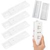 2/4pcs Adhesive Power Strip Holder Under Desk Mount Surge Protector Organizer No Drill Cable Management Gaming Home Office Setup