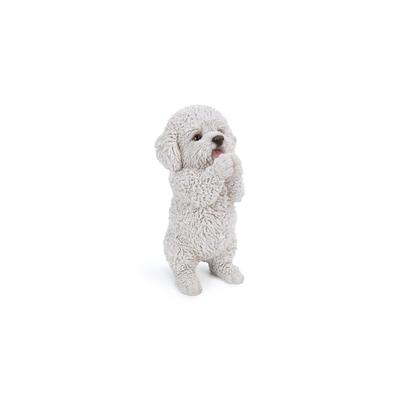 Ubia Begging Toy Poodle 13 X 11 X 22cm Doll Figurine Ornament Animal Garden Decoration Dog H16653
