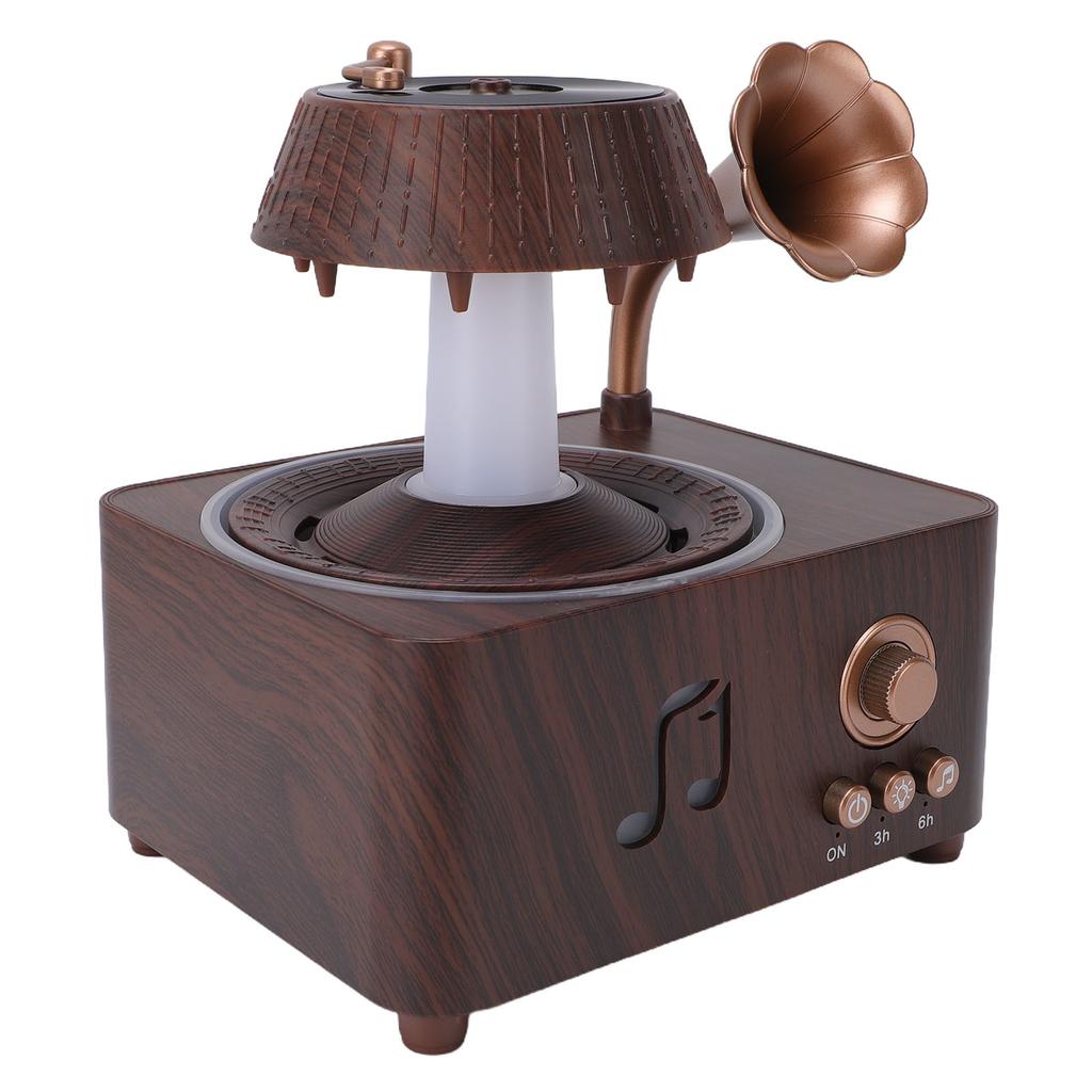 Rotating Water Droplet Aromatherapy Diffuser Bluetooth Vintage Raindrop Humidifier with White Noise Remote Control for
