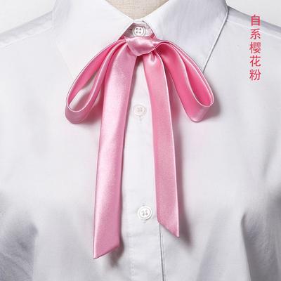 Koreanische kleine Krawatte Fliege College-Stil Schuluniform Hemd Zubehör Herren Damen Langer Abschnitt Luftschlangen Kragen Blumen
