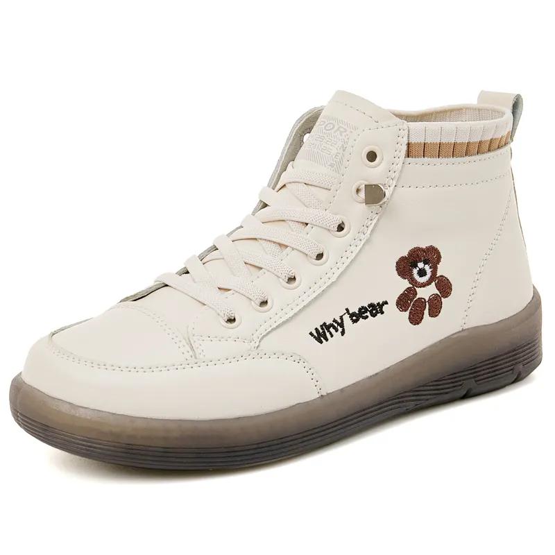 

Fashion Comemore Autumn Casual Shoes Ladies High Top Sneaker Vulcanized Shoe Fashion Round Toe Boots 2025 New Women Leather Sneakers 41 35