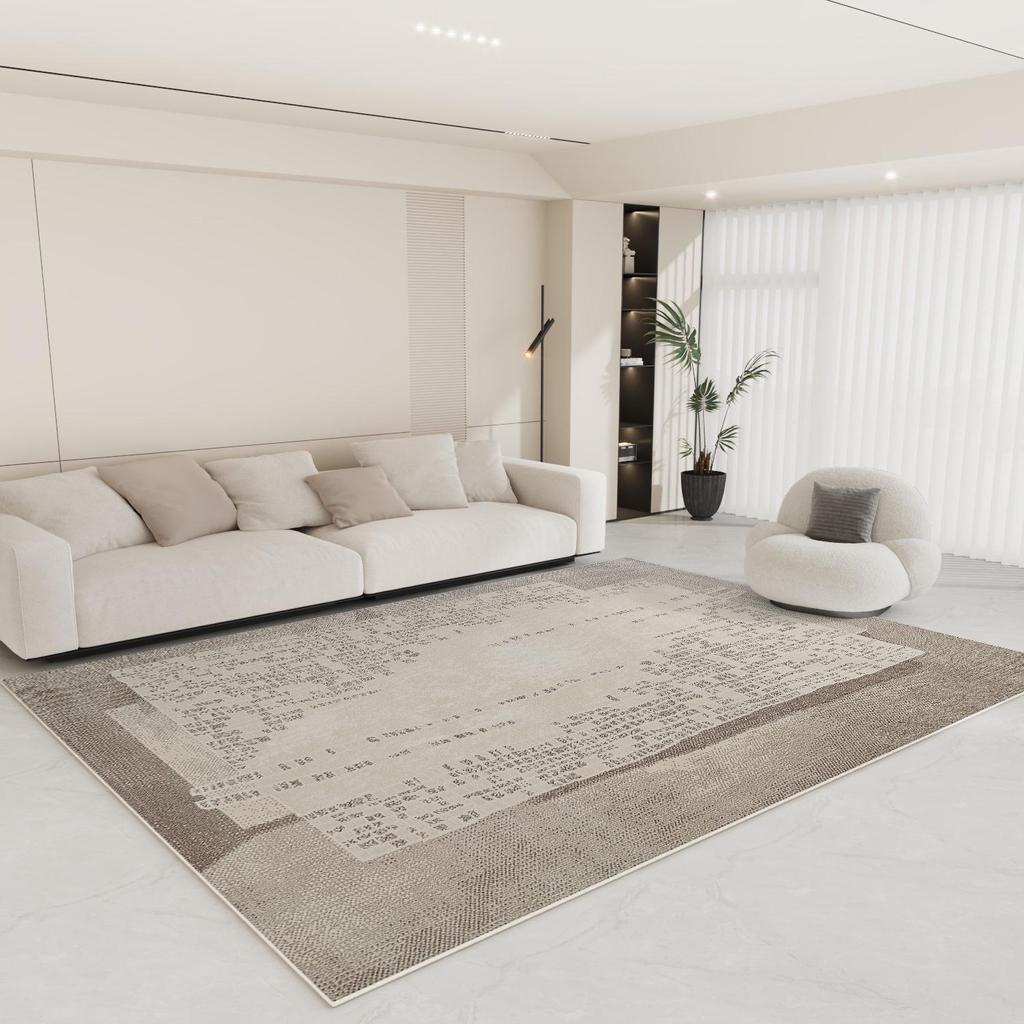 Nordic Minimalist Striped Wabi-Sabi Soft Carpet for Living Room and Bedroom