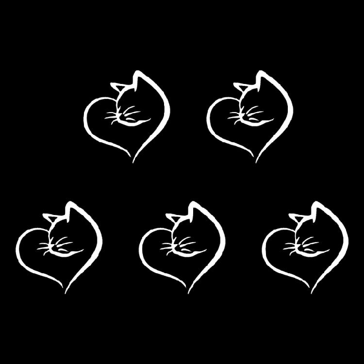 

Night Visible Cats Shape Car Window Sticker Safety Reflective Decoration Scratch Proof PVC Decal for Auto Enthusiasts