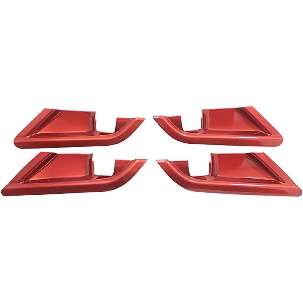 Car Accessories for Toyota Camry 2018 2019 2020 2021 2022 Inner Door Handle Decoration Cover Interior Door Bowl Frame Trim Sticker ( Red 4PCS,