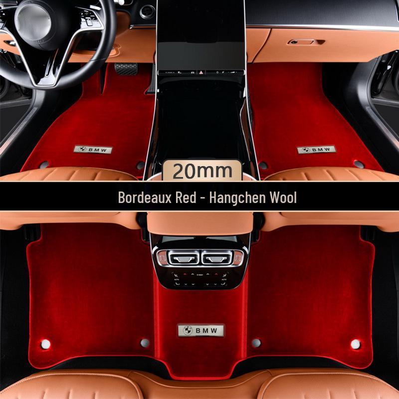 Luxury Pure Wool Floor Mats for 2023 BMW 7 Series G70/i7 (735li/740li/730li)