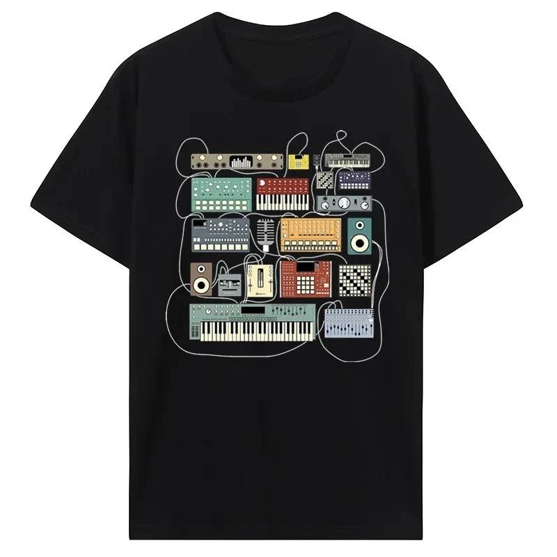 

Электронный музыкальный синтезатор и драм-машина DJ Горячая распродажа Футболка с клоуном Мужская женская футболка Модная уличная футболка Женская одежда Y2k 4XL