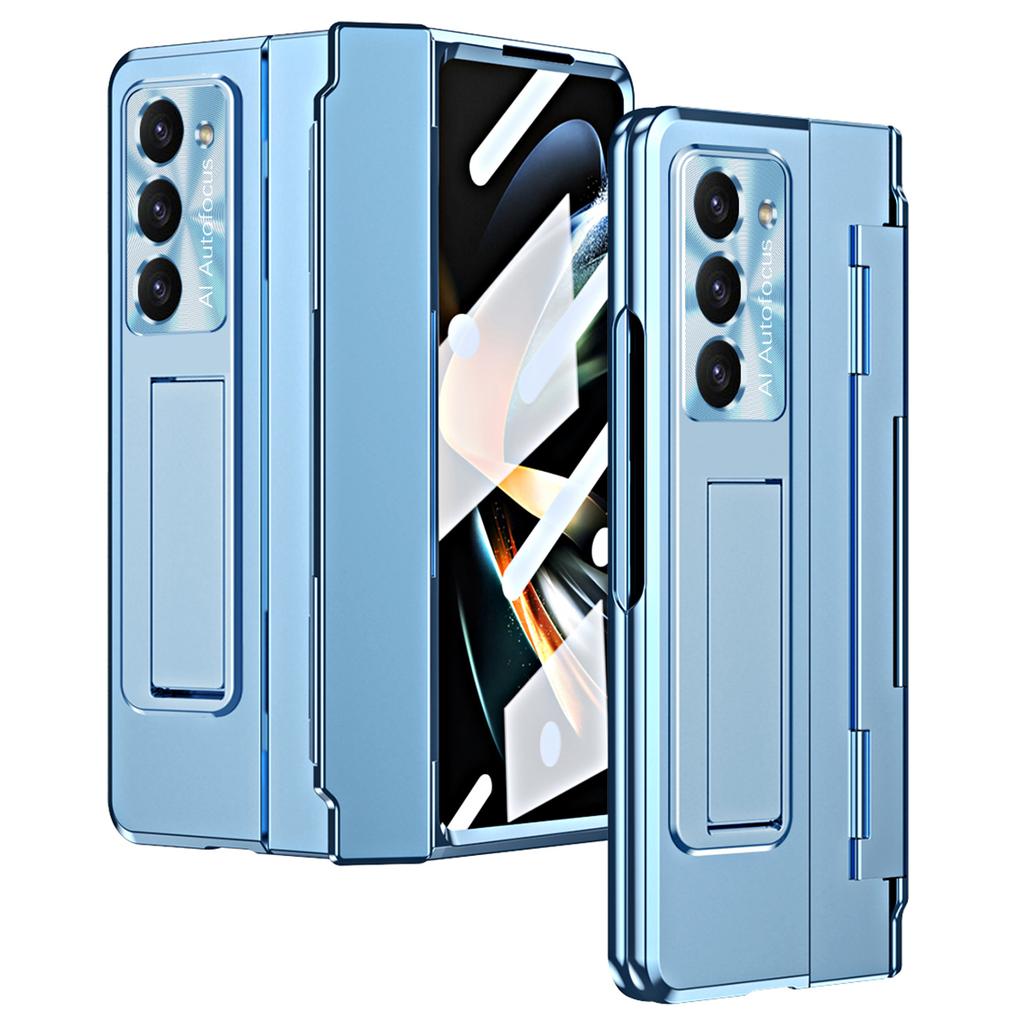 For Samsung Galaxy Z Fold6 5G Case Hinge Protection PC Phone Cover with Kickstand