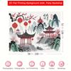 2D Chinese Garden Art Backdrop Premium Quality Printed Cultural Party Banner