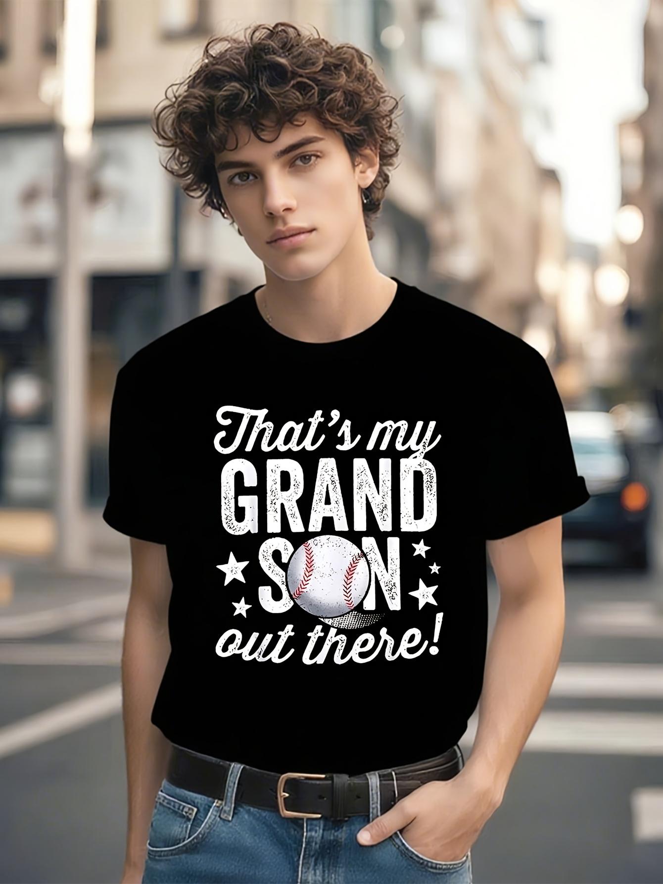 Funny Tshirt Funny Grandpa Baseball Tshirt - ThatS My Gra... L