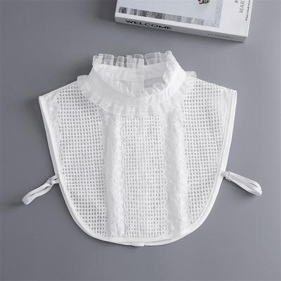 Damen Spitzen Stehkragen Hemd Falscher Kragen Vintage Abnehmbarer Hemdkragen Halsschmuck Falscher Kragen Revers Bluse Oberteil Kleidung Accessoires