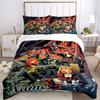 Custom Textile Superhero Compilation Bedding 3 Piece Set HD Print Duvet Cover Pillowcases for Teens Adult Bedroom Decoration
