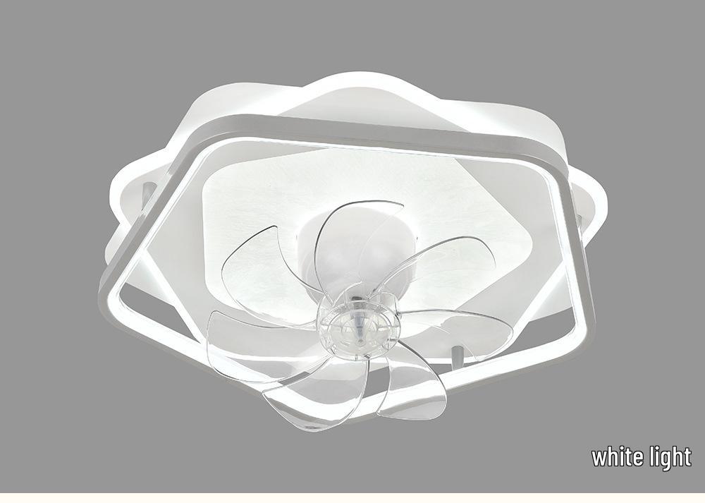 Smart Silent Ceiling Fan Light with Variable Frequency for Modern Bedrooms
