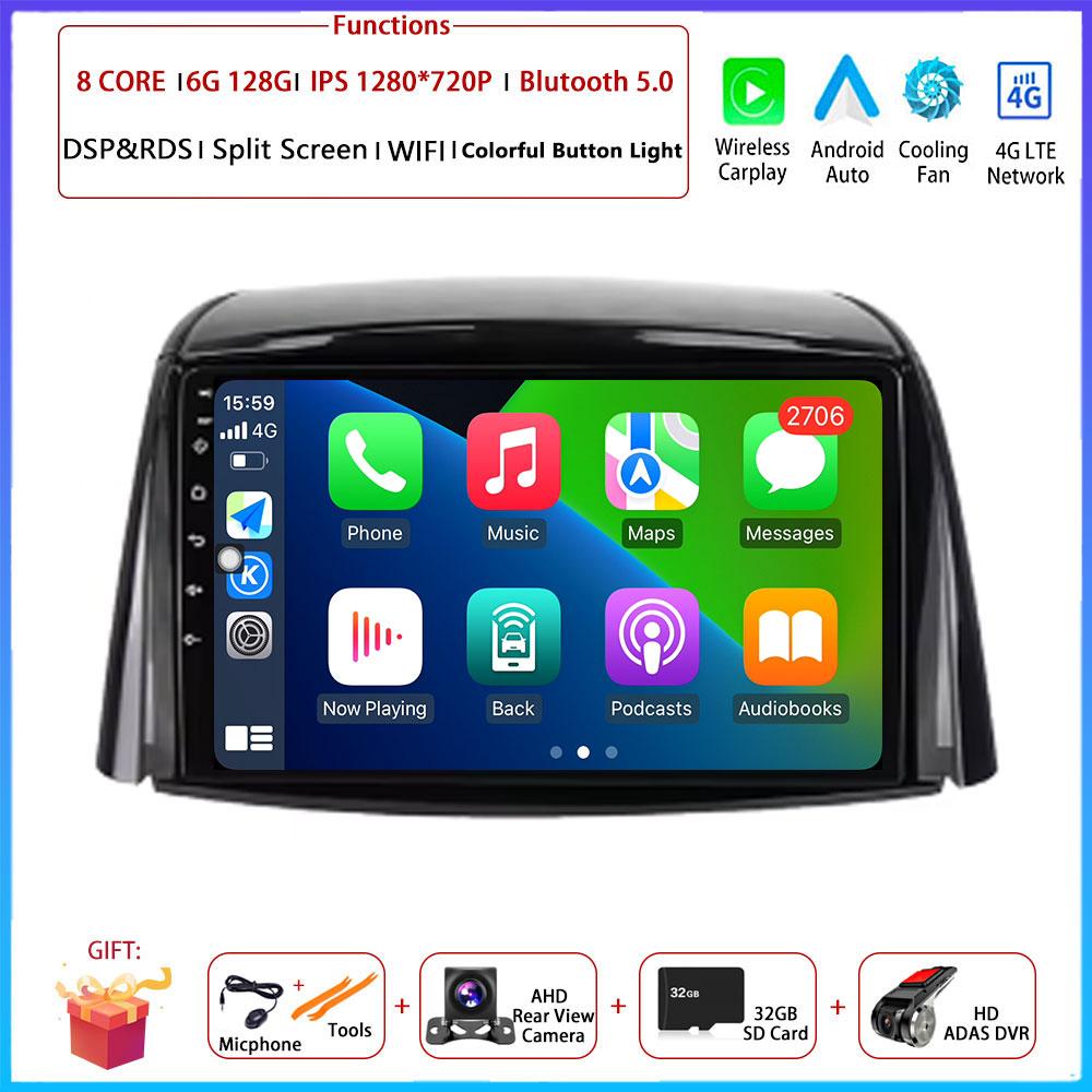 9 “ 4G Android OS Carplay Auto For Renault Koleos 2008 2009 2010 - 2016  Car Radio Navigation GPS Multimedia Video Player AMI