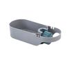 Kitchen Faucet Drain Storage Rack Adjustable Sink Organizer Holder for Soap Sponge Brush Drainage Container