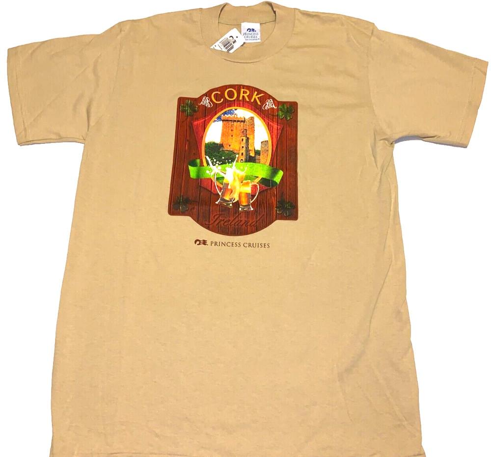 Rare Vintage 2000s Princess Cruises Cork Ireland Cruise Ship T-Shirt New NWT MED Unisex T-Shirt M