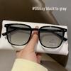 Retro Square Frame Color-Changing Glasses - Anti-Blue Light, Myopia-Friendly for Men and Women