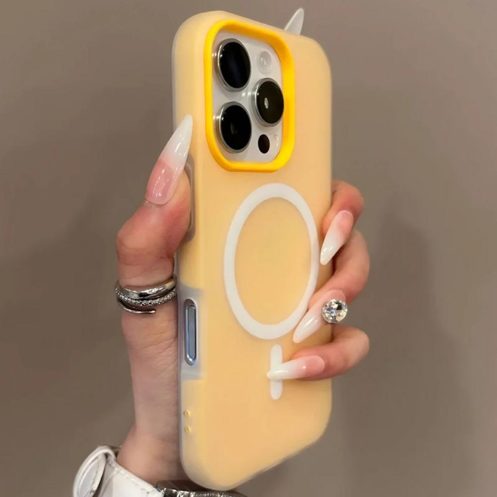Luxury Candy Color 2 IN 1 Magsafe Case for iPhone 16 15 14 13 12 11 Pro Max Plus Magnetic Wireless Charge Clear Matte Soft Cover