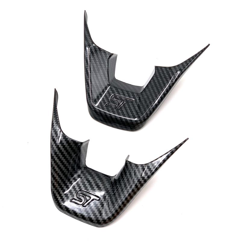 For Ford Focus Kuga Escape 2018  Fiesta MK8 Bronco Car Styling ABS Interior Steering Wheel Cover Trims Stickers Accessories