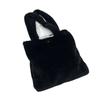 Plush bag women's new fashion winter solid color fashion shoulder underarm bag plush portable small square bag