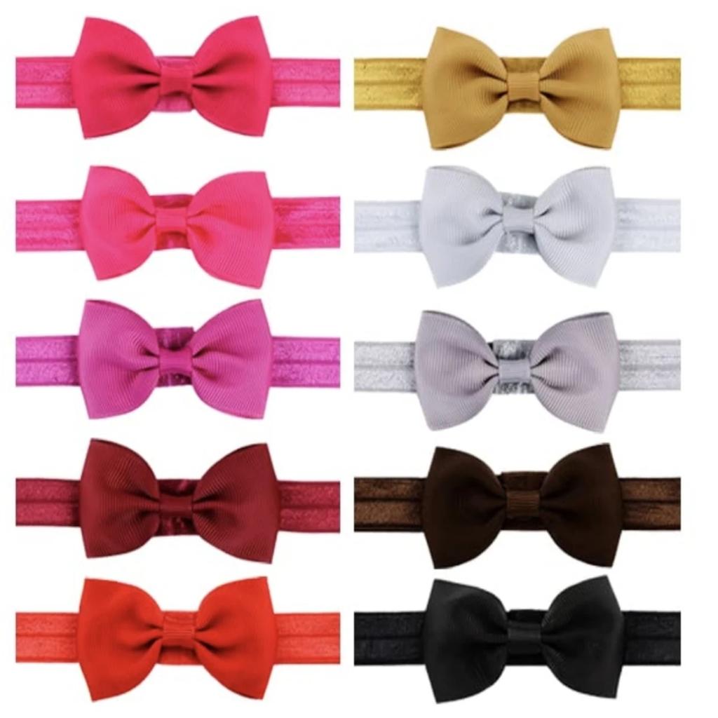 10/20Pcs Baby Headbands 2.75Inch Bows Hairbands Hair Bow Elastics Accessories for Baby Girls Newborn Infants Toddlers