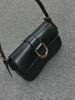 Women's Retro Wine Red Messenger Bag - 2024 Autumn/Winter Collection, Horseshoe Buckle, Small Square Underarm Shoulder Bag