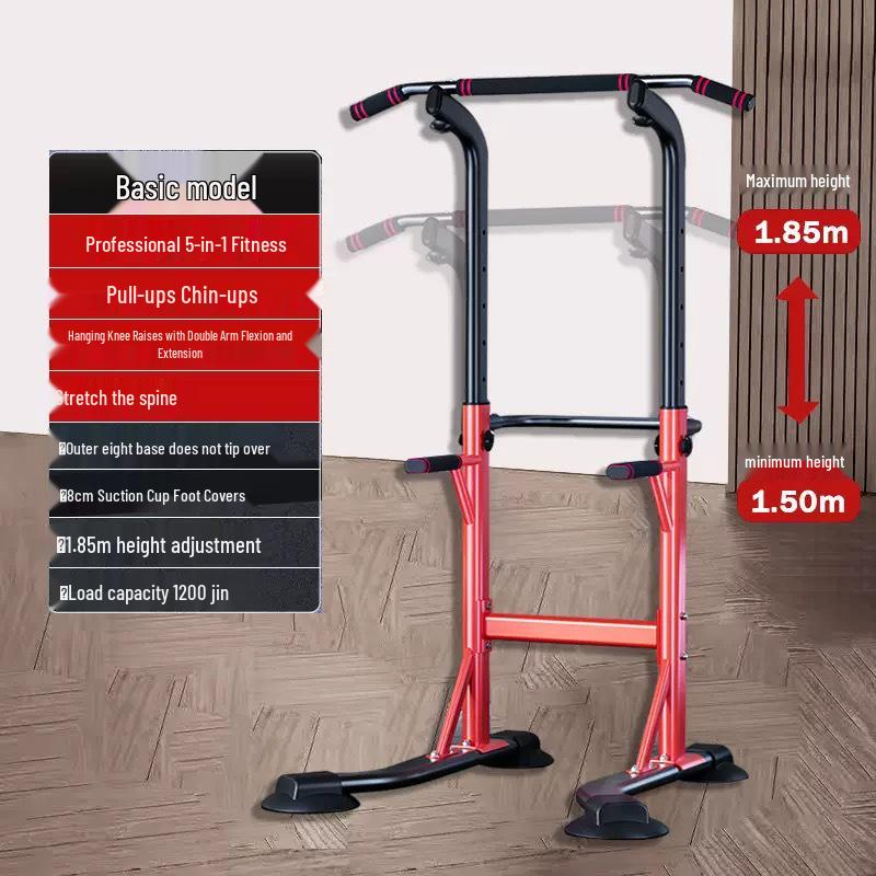 Multi-functional Freestanding Pull-up Bar & Double Bar Rack for Indoor Fitness