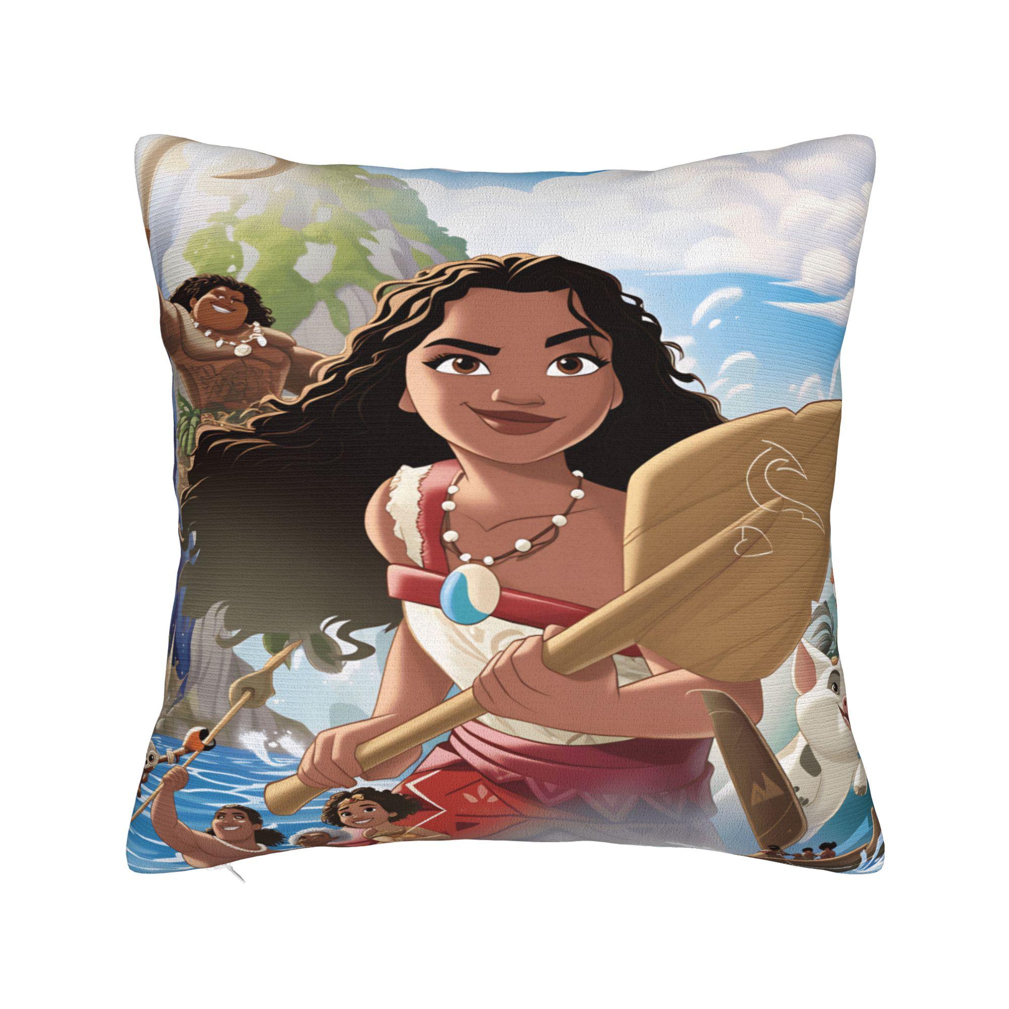 

Мультяшна Наволочка M-Moana V-Vaiana Maui Квадратна Наволочка Смішні Наволочки Для Дивана Спальні Домашній Декор 12x12Inch