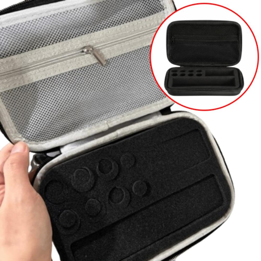 

8/10 Slots Insulin Vial Storage Case Waterproof Essential Oils Carrying Box Diabetes Care Inner Grey Style A