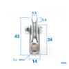 6*33*8mm V Trough Lifting Wheel, Bearing Pulley, Yuanbao Rack / Tripod Wire Rope Guide Wheel, Rolling Pulley