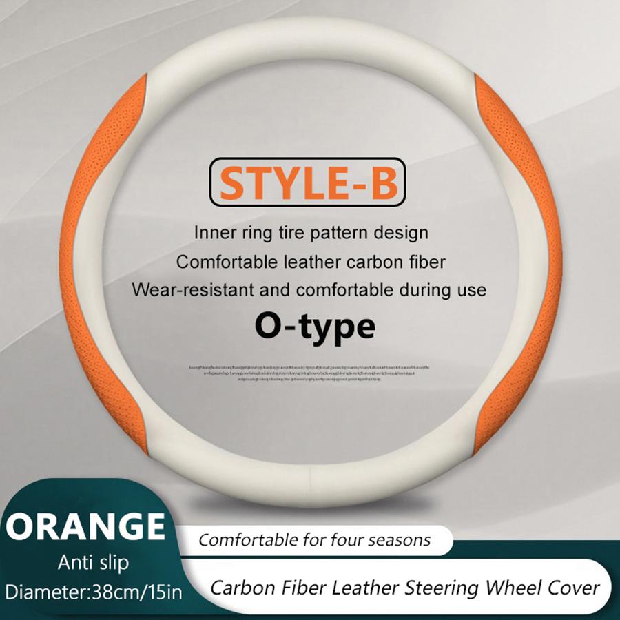 38cm/ 15in Carbon Fiber Car Steering Wheel Cover For Genesis GV60 GV70 GV80 G80 G70 G90 2025 2025 Breathable Auto Decoration
