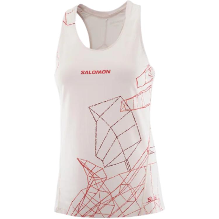 

Salomon S/Lab Speed Letter Pattern Sleeveless Vest Women tops C28318 S