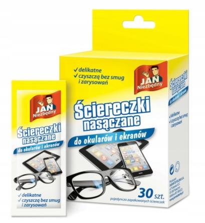 Jan Niezbędny wet wipes for glasses 30 pcs