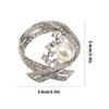 Versatile Crystals Pearls Brooch Pin for Hats Bags Dresses Comfortable Alloy Jewelry Gift for Women