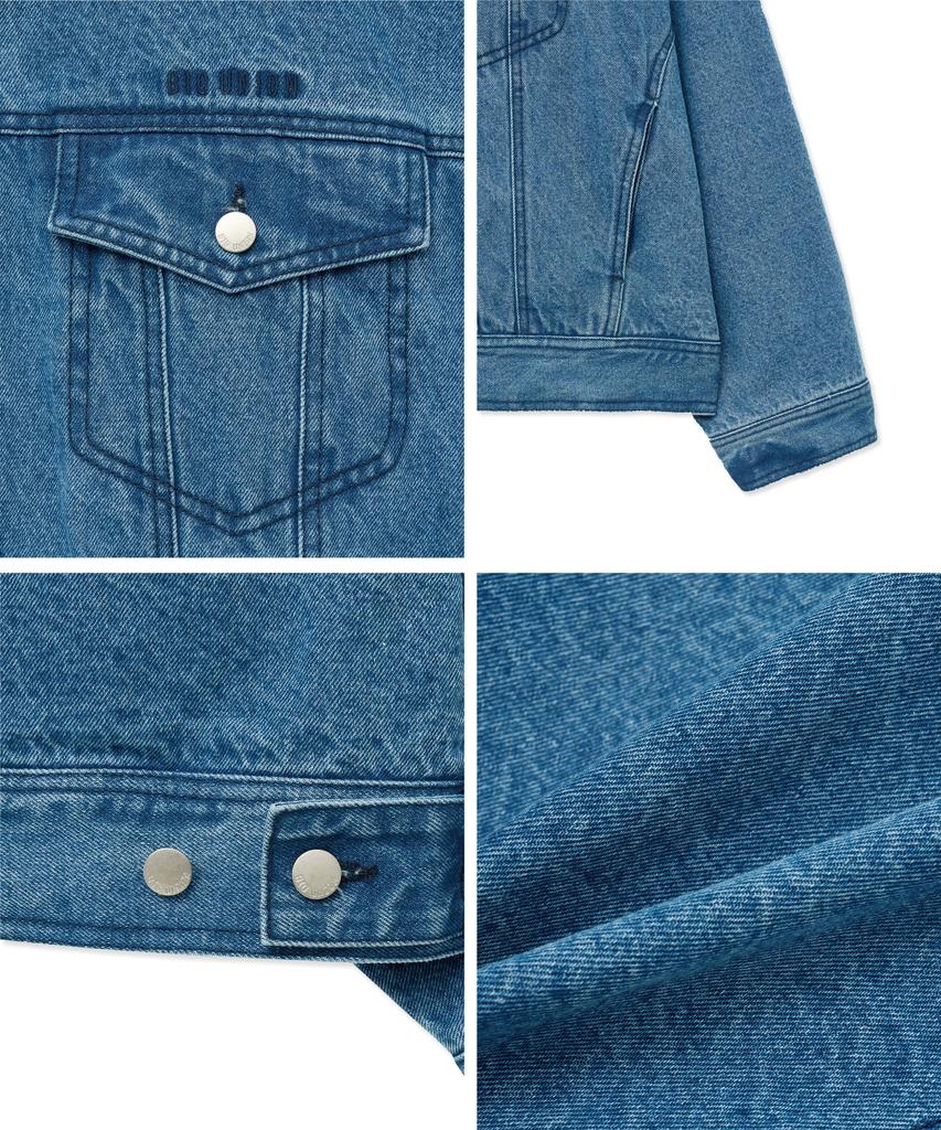 Big Union Oversized Denim Trucker Jacket (Blue)