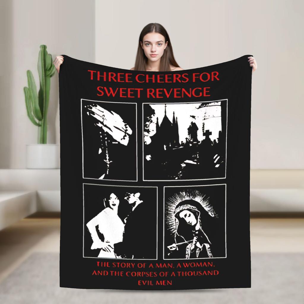 Gerard Way MCR VIntage   Blanket Quality Soft My Chemical Romance Throw Blanket Winter Students Living Room Fashion Bedspread