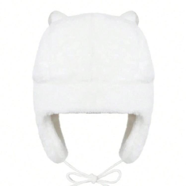 Cute Plush Winter Hat Protect Hat for Women Stylish Winter Ushanka Hat with Cute Plush and Cartoon Face Designs