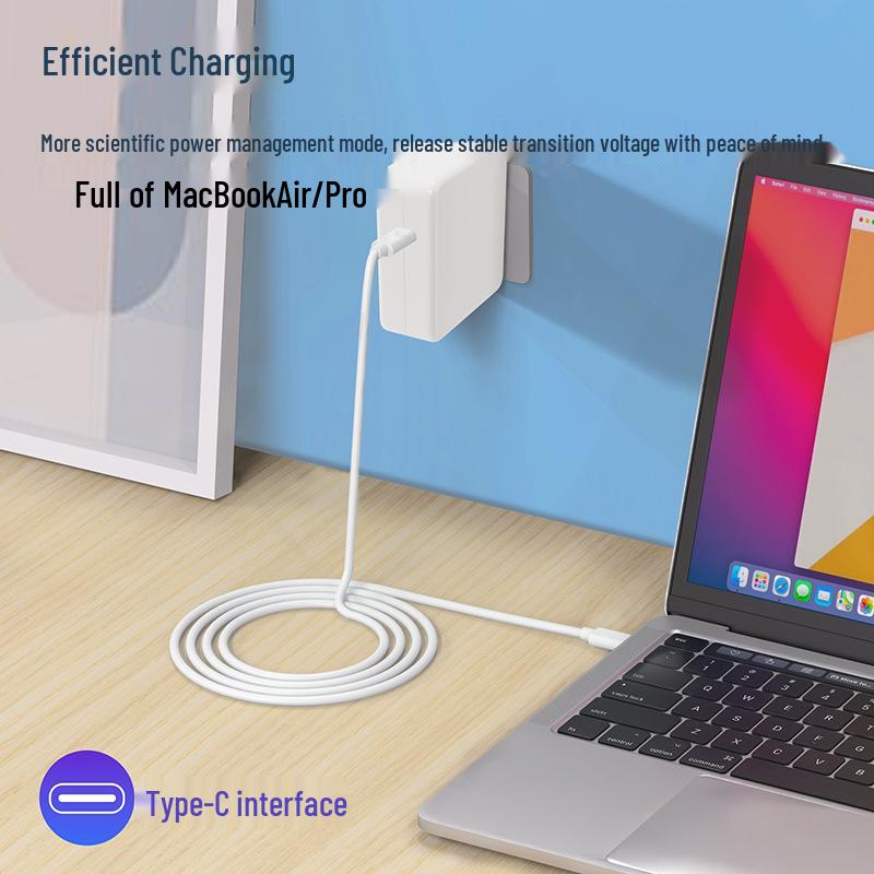 Apple-Compatible 100W Gallium Nitride Type-C Charger for MacBook