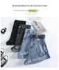 Summer 2024 Women's High-Waisted Retro Wide-Leg Denim Shorts with Rolled Hem
