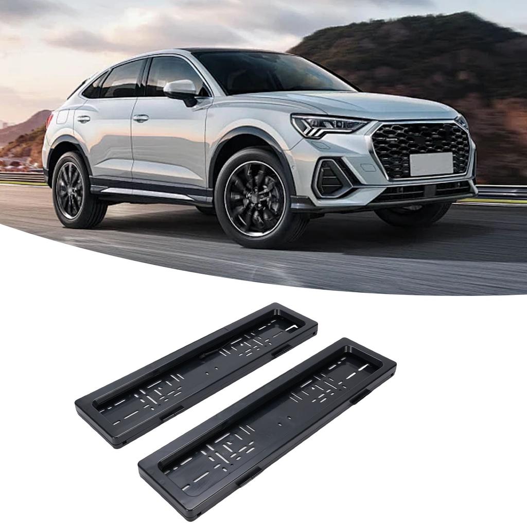 מסגרת לוחית רישוי, מחזיק לוחית רישוי מפלסטיק ABS עם שלט רחוק ומחוון לסימון קדמי ואחורי, מותג רכב חשמלי אירופאי