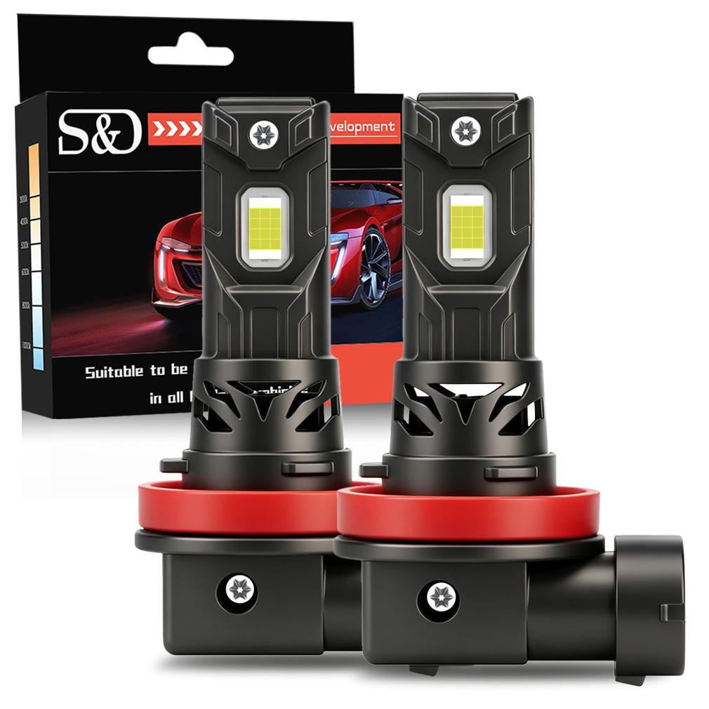 2Pcs 30000LM H7 LED Headlight Bulbs Mini Turbo H11 LED H8 9005 HB3 9006 HB4 Car Fog light H4 Motorcycle Headlamp Auto Plug&Play Lamp 6500K White