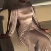 Fall Winter Women's Sexy Rhinestone Splicing Evening Dress for Crossbody Party Cocktail Formal Event