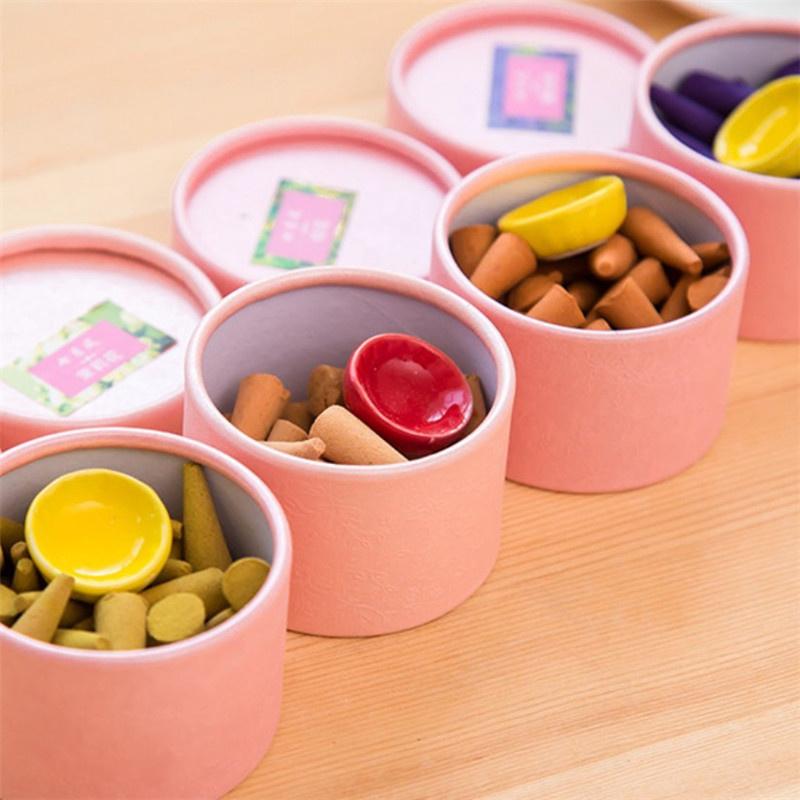 40Pcs/Box Bullet Head Backflow Incense Cones Aromatherapy Regulating Emotion Use In The Home Office Teahouse Yoga